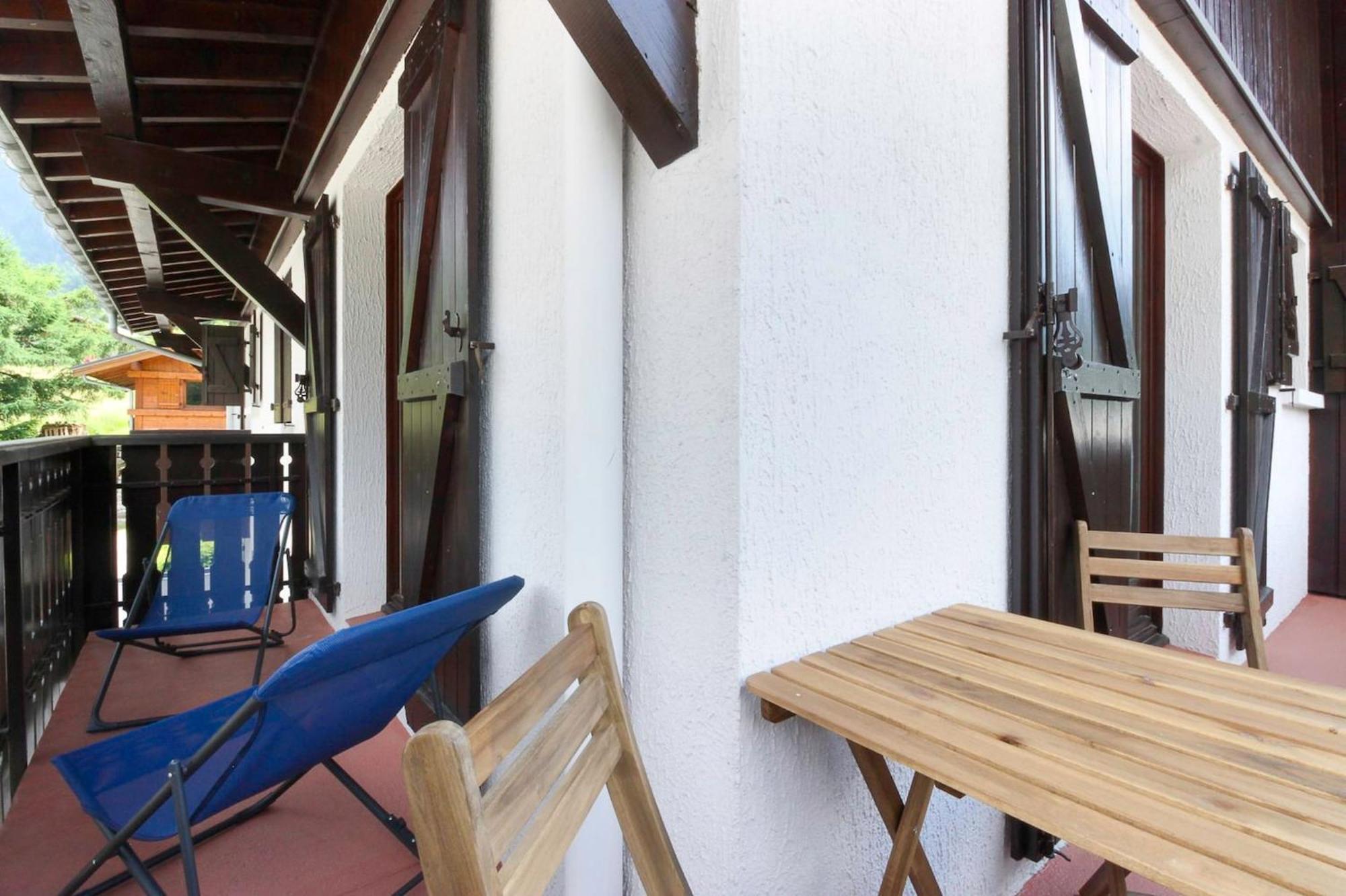 La Griaz - Chaleureux Et Cosy -Vue Sur Les Montagnes - Grand Balcon Apartment Les Houches Exterior photo